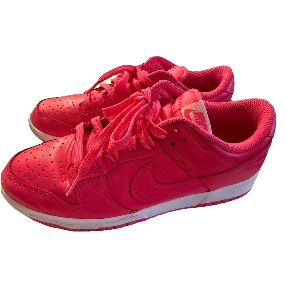 Nike Dunk Low Hyper Pink/Hyper Pink-White Women's Size 8.5 Shoes DZ5196-600